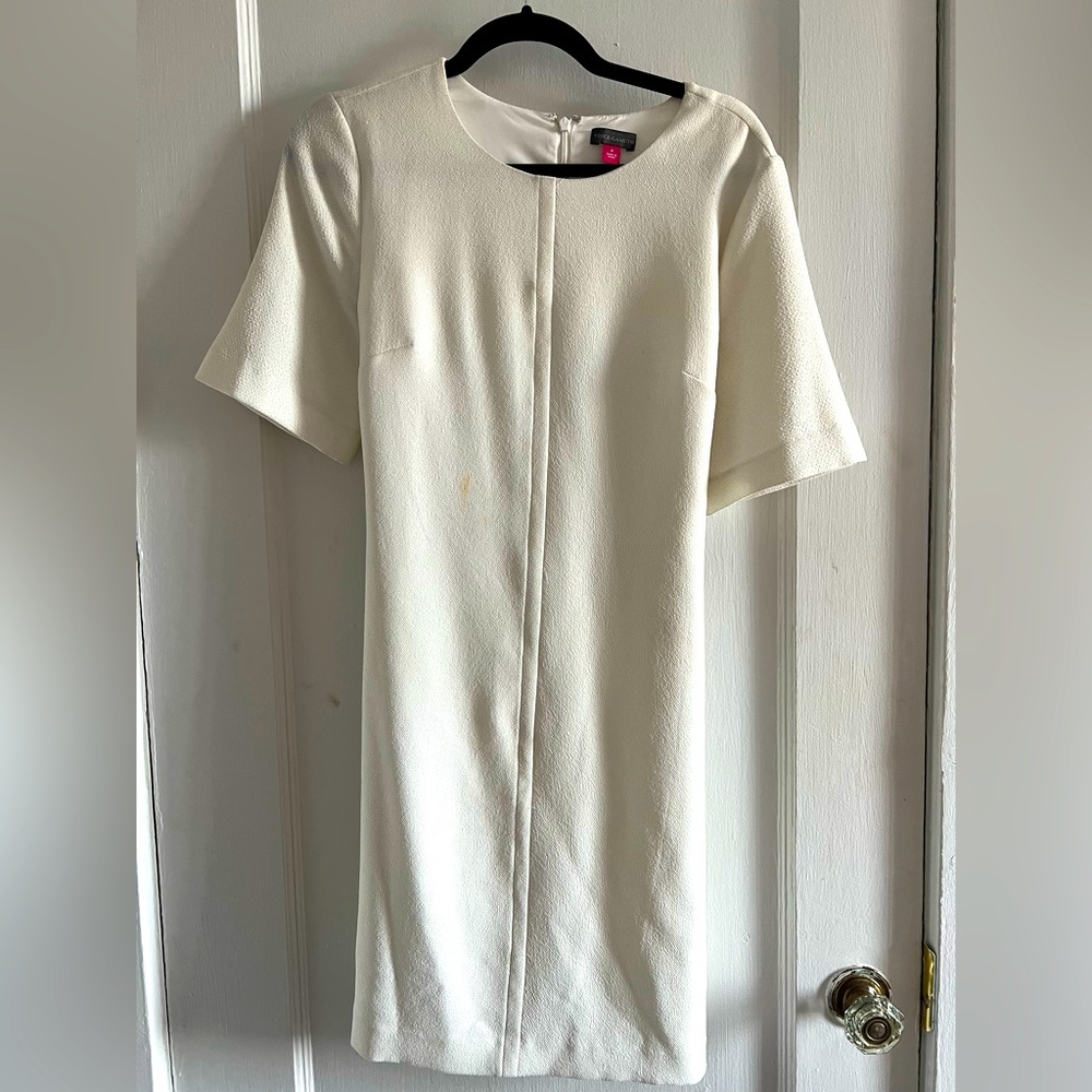 White Vince Camuto Tie Dress, Size 4